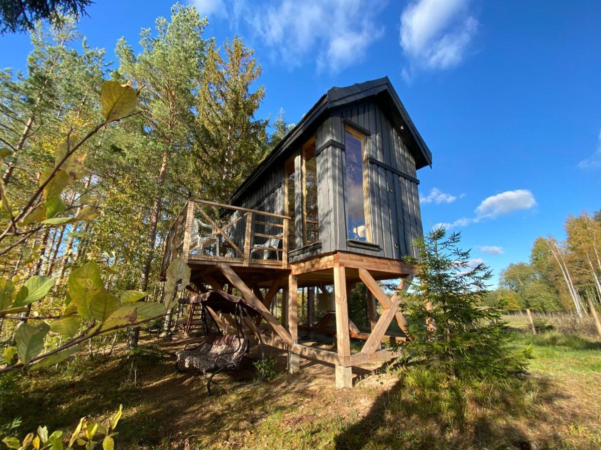 Viking House In The Tree! Jacuzzi, Sauna,Apkure! Lici  المظهر الخارجي الصورة